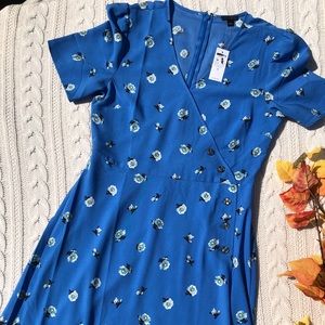 Blue Floral Ann Taylor Dress